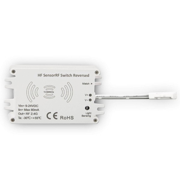 ISOLED Sys-Pro Funk HF-Bewegungsmelder MiniAMP mit invertierter Funktion für UV-C, 9-24V