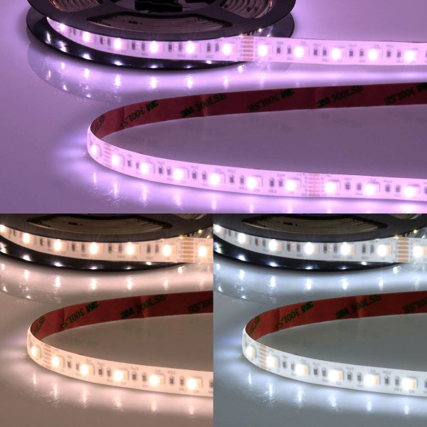 ISOLED LED AQUA RGB+WW+KW Flexband Streifen, 24V, 20W, IP68, 5in1 Chip, 60, LED/m