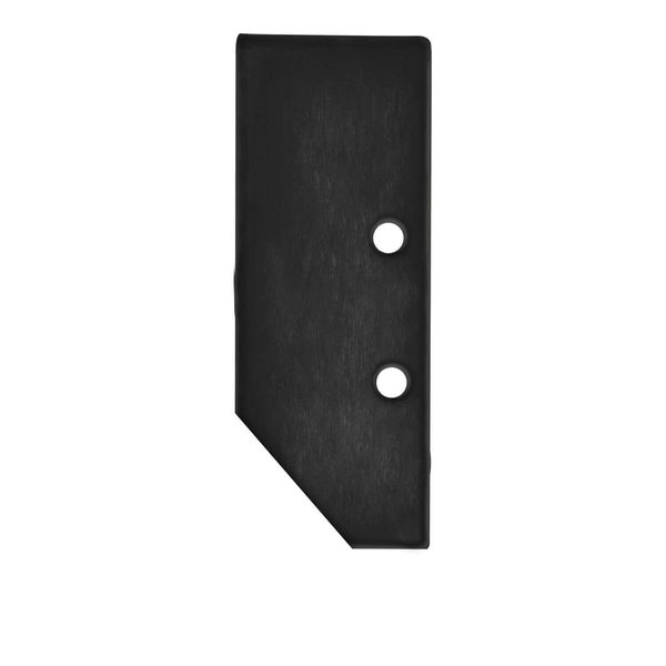 ISOLED Endkappe EC92 Aluminium schwarz RAL 9005 für Profil HIDE ASYNC inkl. Schrauben