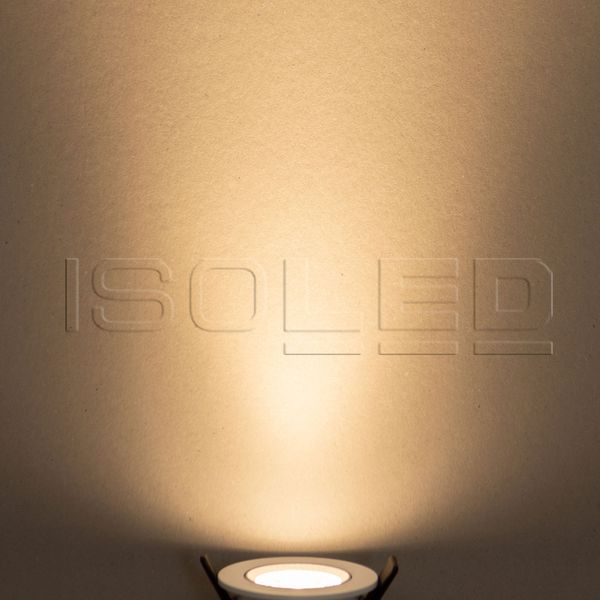 ISOLED LED Einbauleuchte Slim68 weiß, rund, 9W, warmweiß, dimmbar