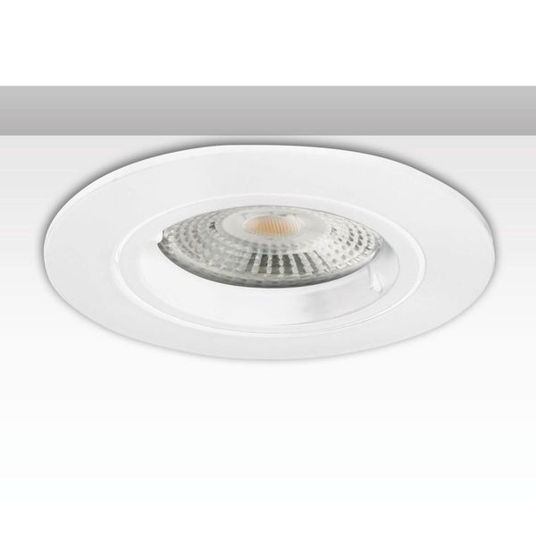 ISOLED Einbaurahmen rund, Lochausschnitt 68mm, weiß, für GU10/MR16 Spots
