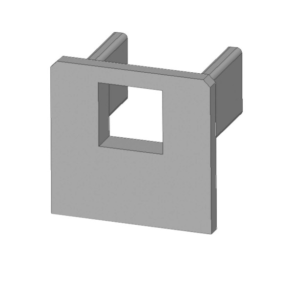 ISOLED Endkappe EC219 für LED Fliesenprofil UP8, mit Kabeldurchführung