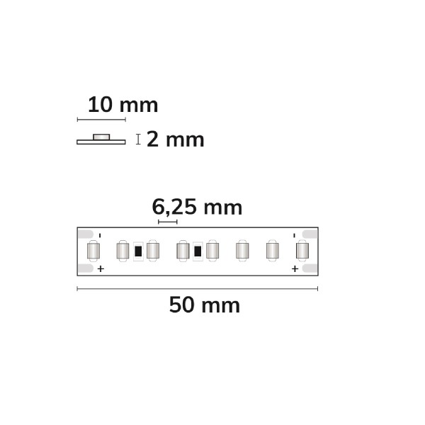 ISOLED LED HEQ930 Flexband High Bright, 48V DC, 17W, IP20, 3000K, 140lm/W, 160 LED/m, 10m Rolle