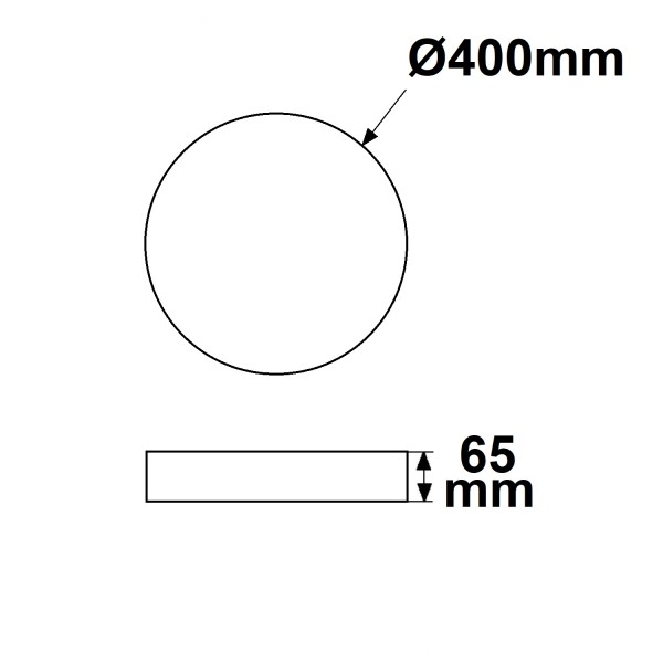 ISOLED LED Hängeleuchte DN400 schwarz, UGR<19 2H, 20W-30W, ColorSwitch 2700-3000-4000K, dimmbar