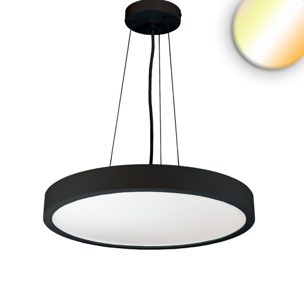 ISOLED LED Hängeleuchte DN800 schwarz, UGR<19 2H, 60W-70W, ColorSwitch 2700-3000-4000K, dimmbar