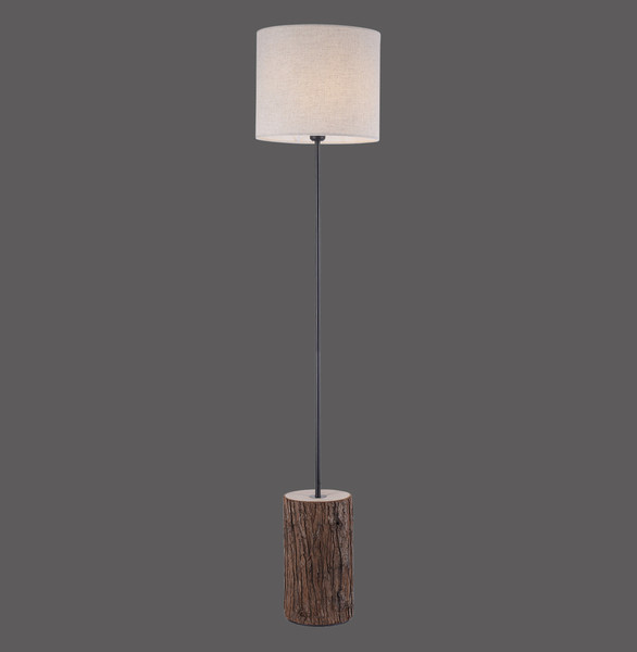 JUST LIGHT BARK Stehleuchte E27 max.40W Braun/Cremeweiß 11234-79