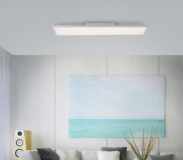 JUST LIGHT FLAT LED Deckenleuchte Warmweiss 19W Weiß 12204-16