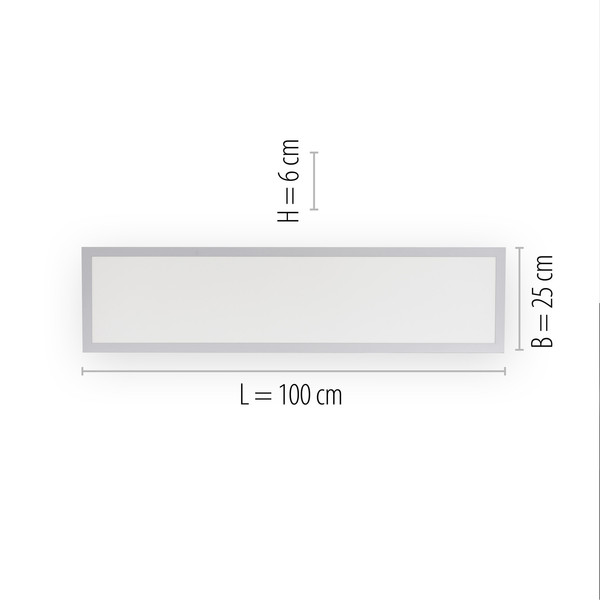 JUST LIGHT FLAT LED Deckenleuchte Warmweiss 19W Weiß 12204-16