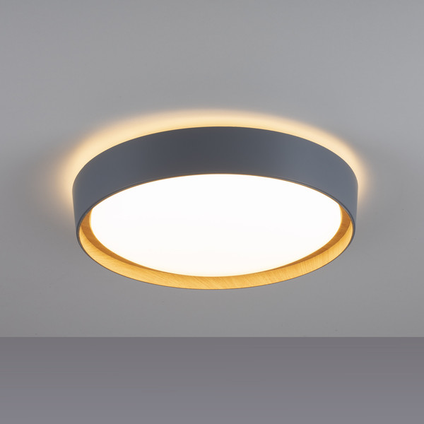 JUST LIGHT EMILIA LED Deckenleuchte Warmweiss 29W Grau/Weiß 14347-15