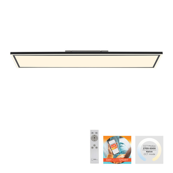 JUST LIGHT EDGING-SMART LED Deckenleuchte Steuerbare Lichtfarbe 54W Schwarz/Weiß 14452-18