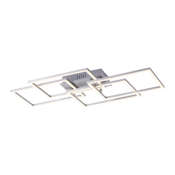 JUST LIGHT IVEN LED Deckenleuchte Warmweiss 9,5W 4-fach Silber/Weiß 14791-55