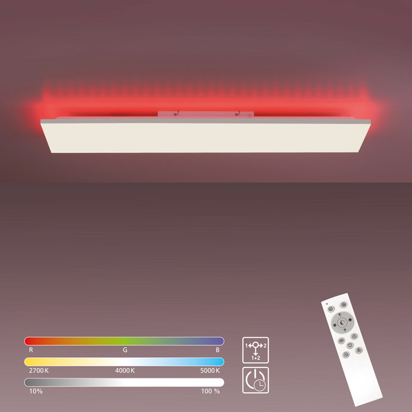 JUST LIGHT GUSTAV LED Deckenleuchte Steuerbare Lichtfarbe 27,3W Weiß 15601-16