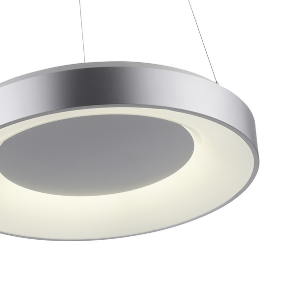 JUST LIGHT KETO ANIKA LED Pendelleuchte Steuerbare Lichtfarbe 26,5W Silber/Weiß 60-120cm 17075-21