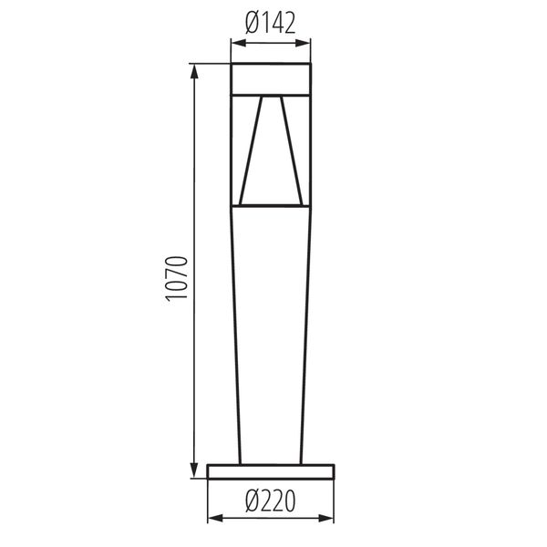 Kanlux INVO 29177 Gartenleuchte max. 20W E27 graphit