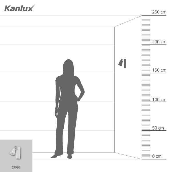 Kanlux Wand-Deckenleuchte SEMPRA GU10 Weiß 33090