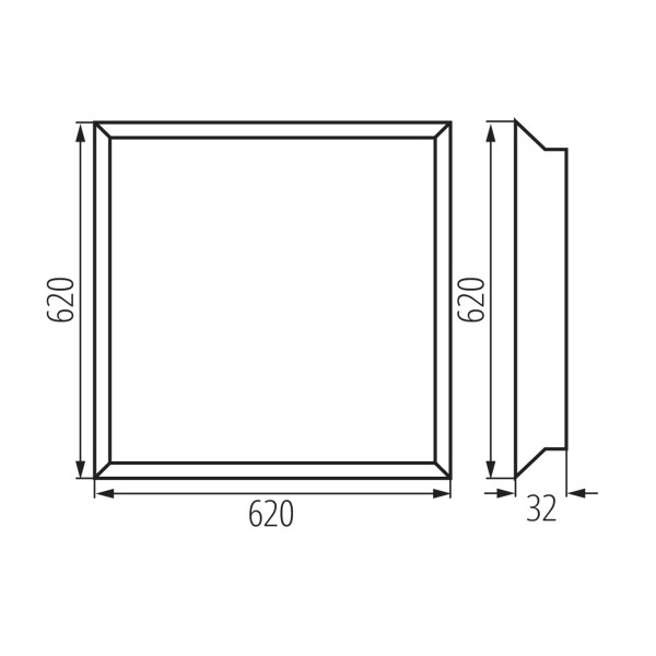 Kanlux 33188 BLINGO PU 36W 6262NW Panel