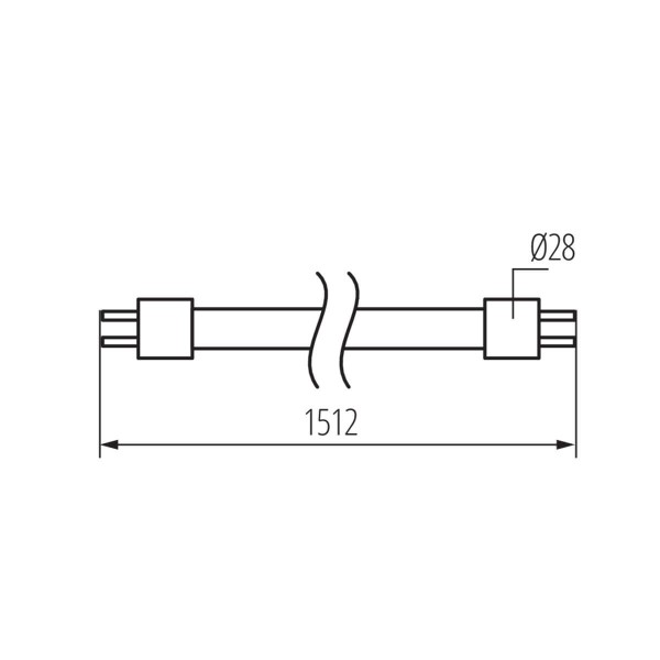 Kanlux LED Röhre T8 GLASSv4 G13 Weiß 22W 33218