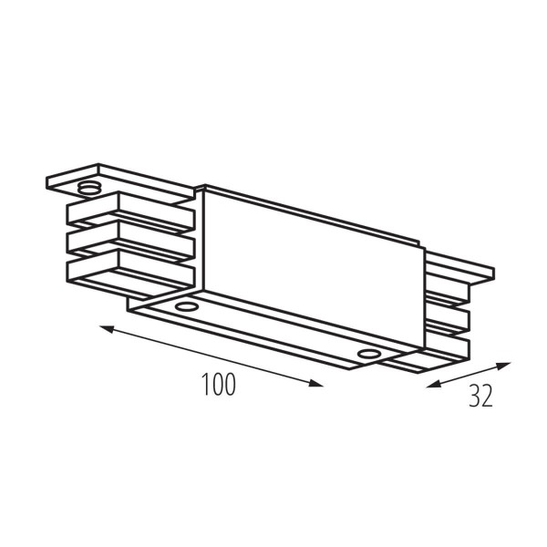 Kanlux Innenverbinder Typ I TEAR N Weiß 33240