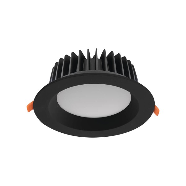 Kanlux Downlight, Einbauleuchte TIBERI PRO LED Schwarz IP44/20 35671