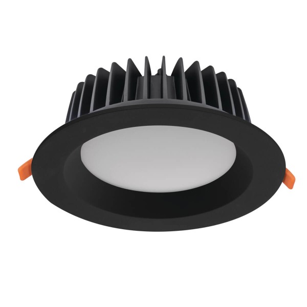 Kanlux Downlight, Einbauleuchte TIBERI PRO LED Schwarz IP44/20 35675