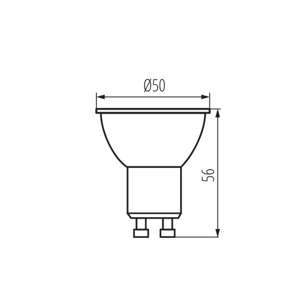 Kanlux K LED GU10 6W-WW GU10 Weiß 6W 36330