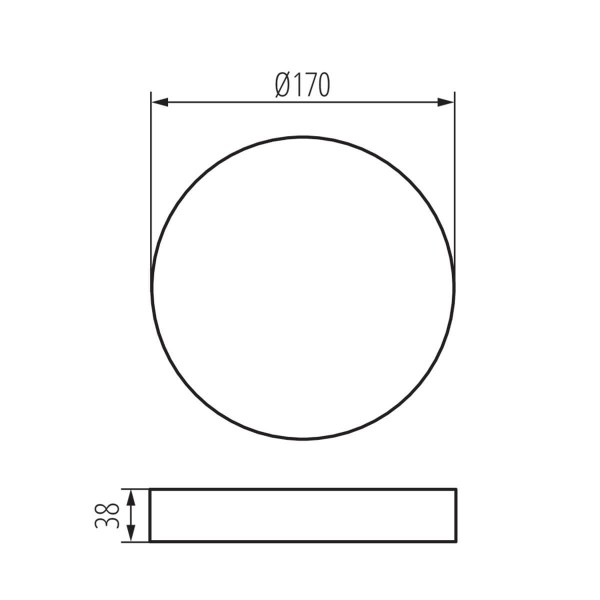 Kanlux Zubehör für LED-Einbau-Downlight, Einbauleuchtes TAVO FRAME Weiß 36521