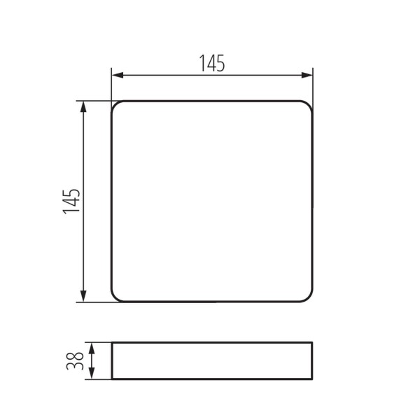 Kanlux Zubehör für LED-Einbau-Downlight, Einbauleuchtes TAVO FRAME Weiß 36522