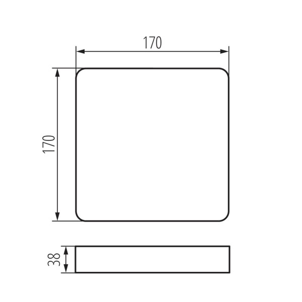 Kanlux Zubehör für LED-Einbau-Downlight, Einbauleuchtes TAVO FRAME Weiß 36523