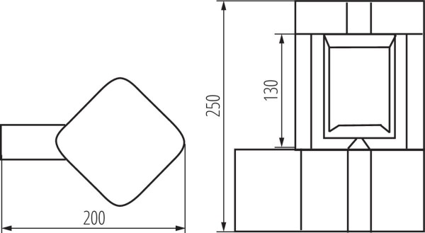 Kanlux Außenleuchte, Outdoorlampe PEVO GX53 Graphit IP44 36552