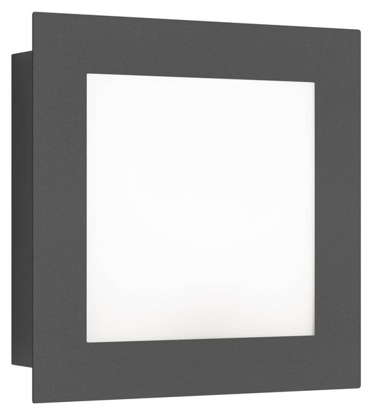 LCD Wandleuchte LED Graphit 12W Warmweiss IP44 26x26x5cm 3007LED Made in Germany