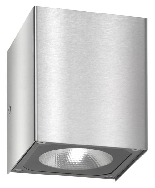 LCD Up & Down Wandleuchte LED 2fach mit Reflektor Edelstahl 2x7W Warmweiss IP54 11x11x11cm 5026