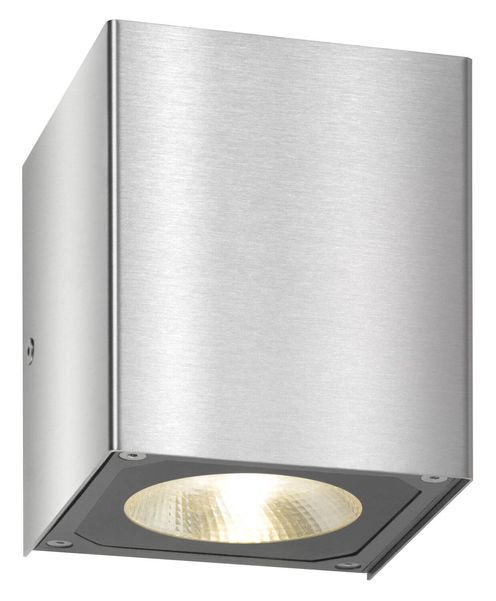 LCD Up & Down Wandleuchte LED 2fach mit Reflektor Edelstahl 2x7W Warmweiss IP54 11x11x11cm 5026