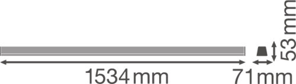 Ledvance TruSys DALI Double Asymmetric 53W 6500K LED Schienenstrahler Dimmbar 4058075102682