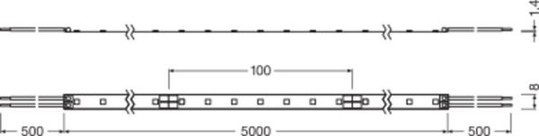 LEDVANCE LED STRIP Flexstreifen PERFORMANCE-300 -300/840/5 1750lm 4000K neutralweiss dimmbar 4058075236523