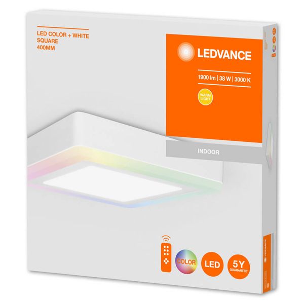 LEDVANCE Anbauleuchte LED COLOR +WHITE SQ 400 mm 38W 4058075265769