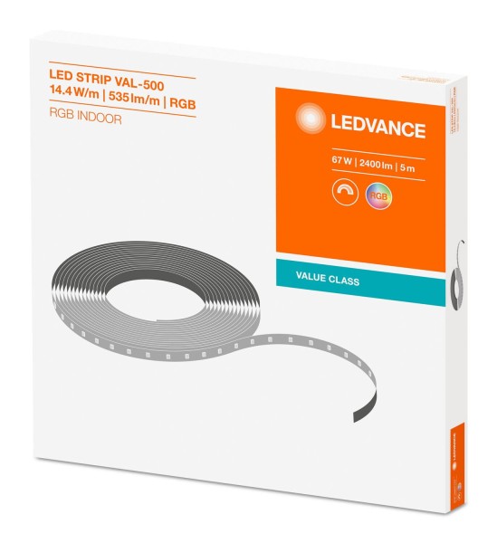 LEDVANCE LED STRIP Flexstreifen VALUE-500 RGB -500/RGB/5 2400lm dimmbar 4058075404441