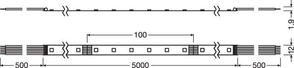 LEDVANCE LED STRIP Flexstreifen PERFORMANCE-1000 RGBW -1000/RGBW/865/5 6655lm 6500K tageslichtweiss dimmbar 4058075436312