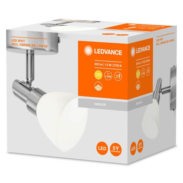 LEDVANCE LED SPOT G9 1x1.9W 2700K 4058075540620