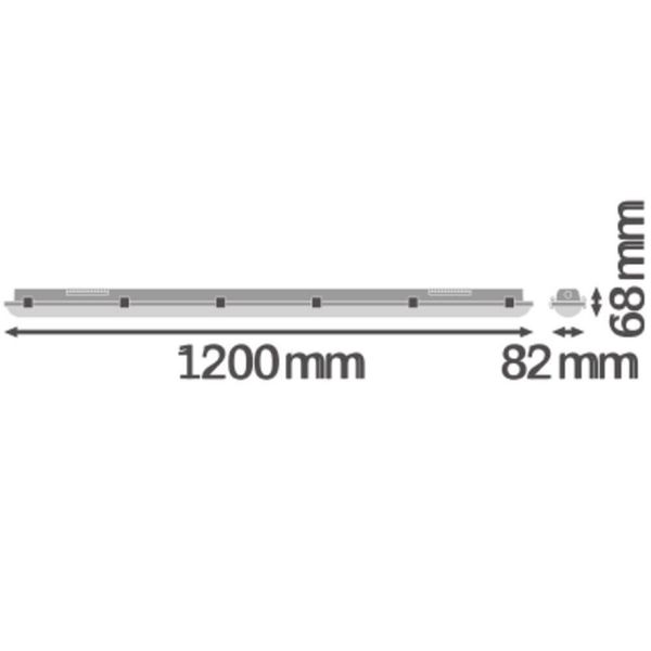 LEDVANCE DAMP PROOF Feuchtraumleuchte Sensor 1200 32W 840 IP65 GY 4058075541962