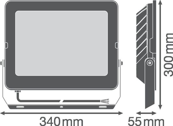 LEDVANCE FLOODLIGHT COMPACT Fluter 180W 840 SYM 100 schwarz 18000lm 4000K neutralweiss IP65 4058075575189