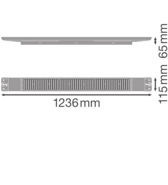 LEDVANCE LOW BAY FLEX 1200 DALI 42W 840 VW 6510lm 4000K neutralweiss dimmbar 4058075676169