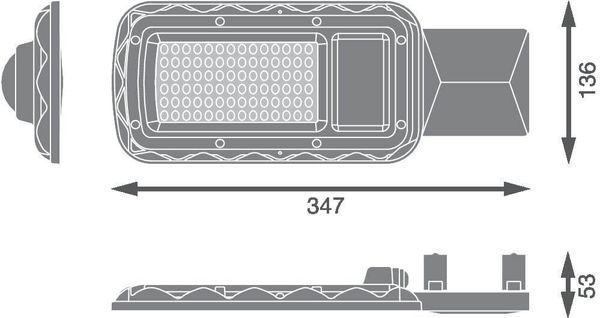 LEDVANCE URBAN LITE M 50W 865 IP65 GY 4058075678095