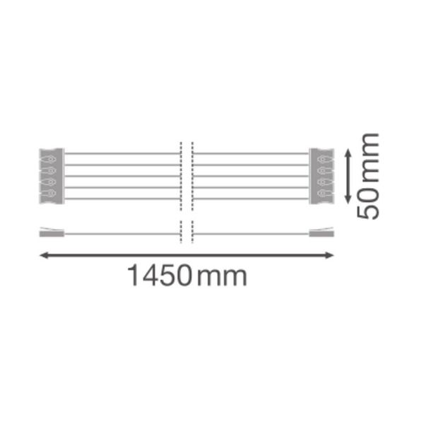 LEDVANCE DAMP PROOF Feuchtraumleuchtengehäuse Zubehör 1500 für 2 Röhren TH-KIT 5x2.5 4058075695139