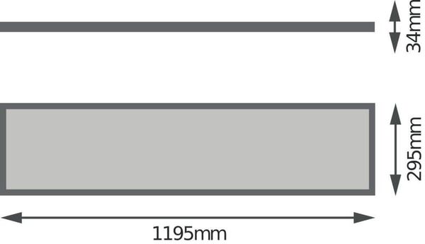 LEDVANCE PANEL 4IN1 300x1200 32W 6500K 3600lm 6500K tageslichtweiss 4058075699700