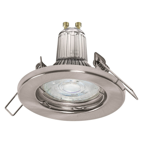 LEDVANCE LED Spot SPOT SET RECESS GU10 5x2.6W GU10 Brushed Nickel Warmweiss 4058075711051