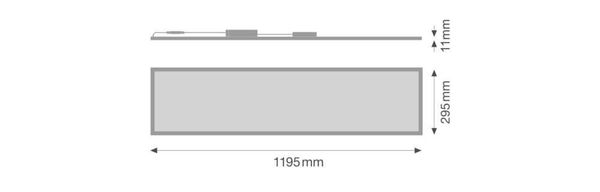 LEDVANCE BIOLUX HCL PANEL ZIGBEE GEN2 1200 37W 4100lm 2700-6500K Tunable White, warm-zu-Kalt-Farbwechsel dimmbar 4058075724587