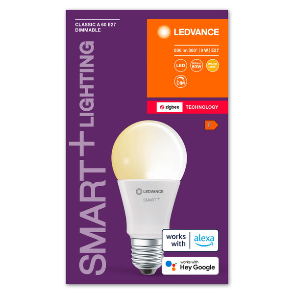 LEDVANCE LED Lampe SMART+ Classic 9W 220V FR E27 Dimmbar Warmweiss 4058075728981