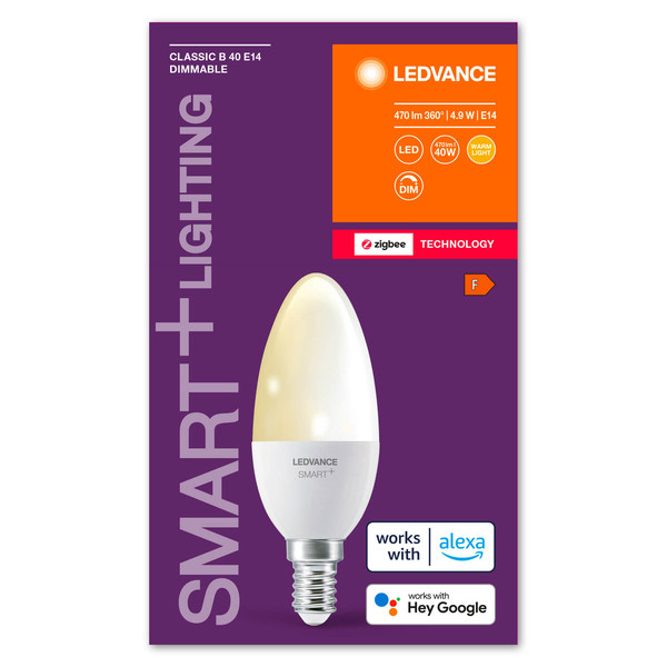 LEDVANCE LED Lampe SMART+ Classic 4.9W 220V FR E14 Dimmbar Warmweiss 4058075729063