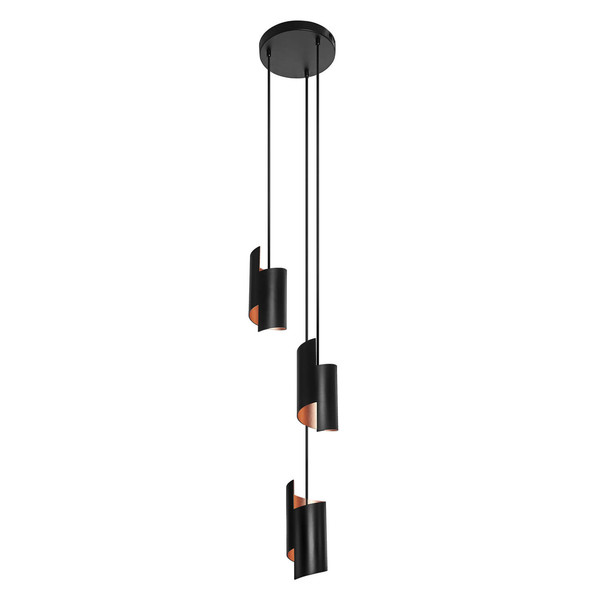 LEDVANCE LED Pendelleuchte Smart+ Twist Pendant Black TW Dimmbar Tunable White, Kalt-zu-Warm-Farbwechsel 4058075757400