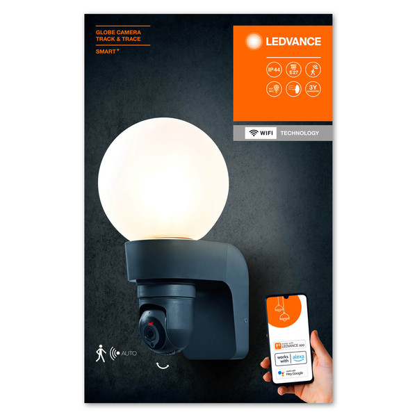 LEDVANCE Außenleuchte Smart+ Camera Globe Track & Trace Track & Trace 4058075763425